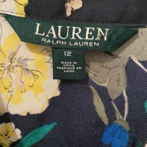 Lauren Ralph Lauren floral printed dress 100% silk